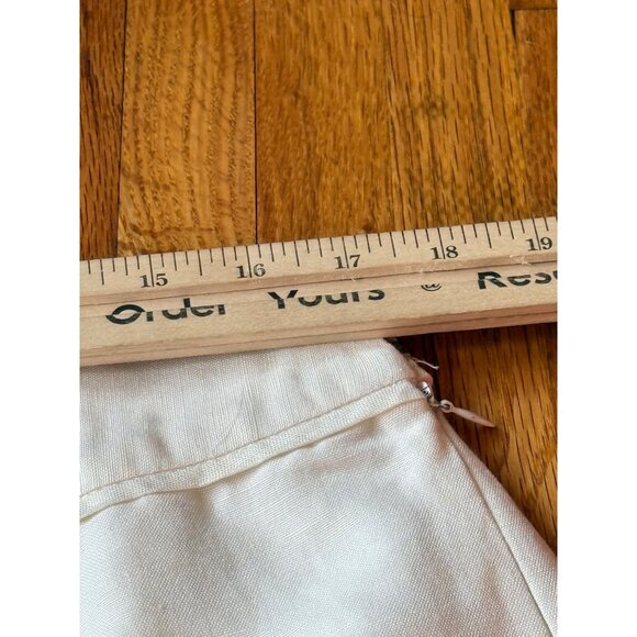 Jones Wear Womens White A-Line Skirt Size 14 Linen & Rayon - Picture 7 of 12